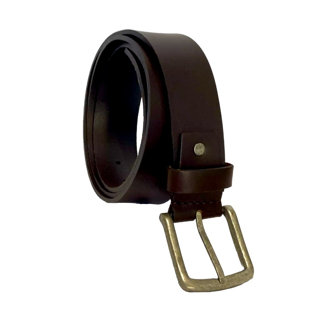 Men’s Genuine Leather Belt Classic Single Prong 42-46”